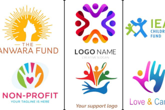 design non profit,  community, healthcare, welfare,charity logo