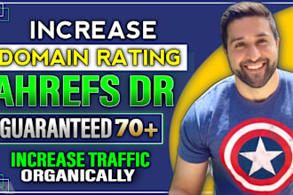 increase domain rating ahrefs dr 70 plus high authority white hat seo backlinks