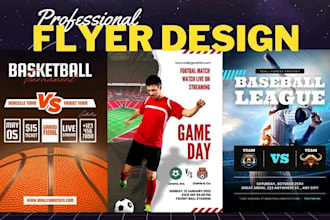 design professional flyers, posters, brochures, in 12 hours
