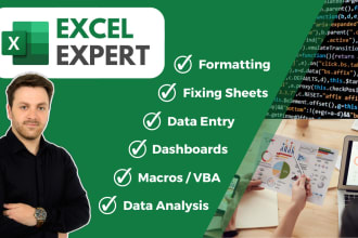 create and fix excel with formulas or vba macros