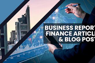 write professional business reports and do finance tasks