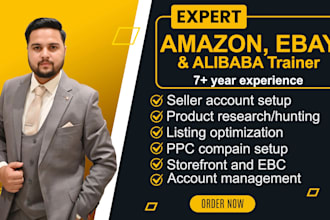 offer you online training to learn amazon fba, ebay and alibaba