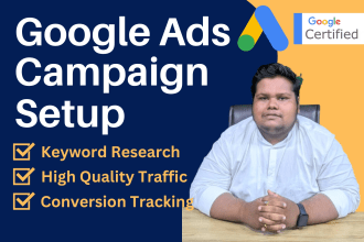 setup, manage and optimize google ads PPC adwords campaign, performance max ads