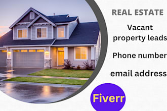 provide  vacant property leads with skip tracing
