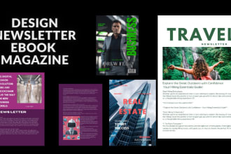 be delighted to design and layout a professional newsletter
