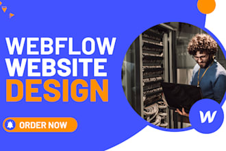 make stunning webflow website, figma to webflow landing page or redesign webflow