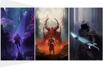 design a killer illustration or digital art