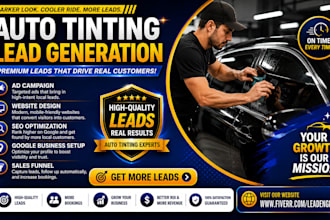get car tint leads build auto dealership, sales, ceramic coat, detailing website