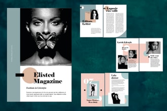 design and layout professional magazine, lookbook, product sellsheet and catalog