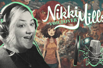 voice your female video game characters or trailer