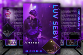 do professional artist epk, media kit, press kit, speaker one sheet