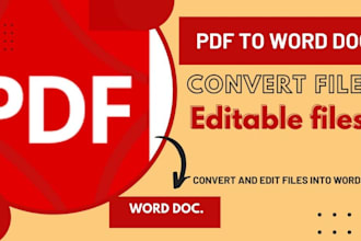 convert PDF to word, convert to editable file