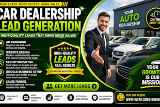 generate auto dealership leads auto sales truck used car dealership website