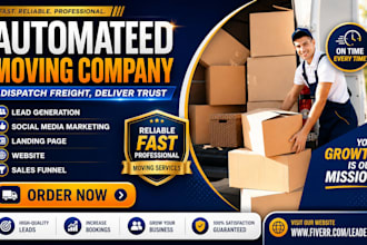 generate moving company leads build shipping freight dispatch moving website