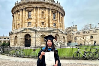 teach you ielts and guide you through top UK oxbridge university application