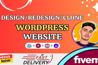 professionally design redesign clone wordpress website