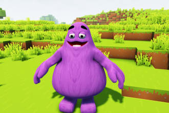 make minecraft blockbuster 2d and 3d models