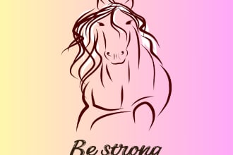 design equestrian equine horse, dog, cat logo