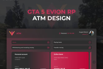 design an interface or website for your gta server