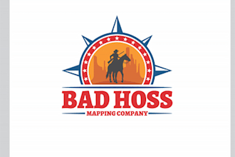 make attractive excellent mapping company logo
