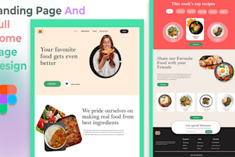 design website landing page homepage in figma