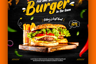 design marketing flyer, restaurant flyer, booklet, white paper design