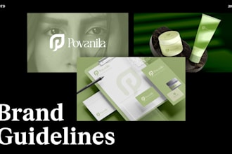 design your logo and complete the brand guidelines