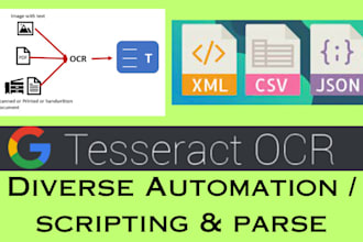 make python script to parse, extract, convert from XML, json, excel,text to CSV