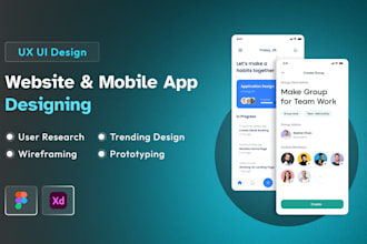 do UI UX design, mobile app or website ui ux design