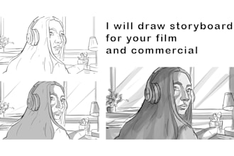 Hot Deals!  draw a storyboard for your film, animation, game, commercial