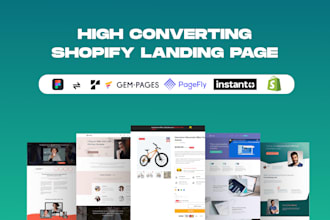 clone landing page for shopify store in replo, pagefly, shogun, gempage, instant