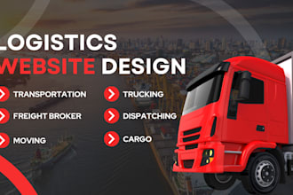 design trucking website,logistic website,dispatch website,freight broker cargo