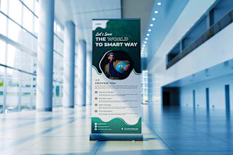 professional roll up banner design signage