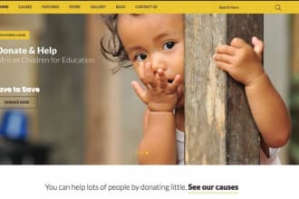 create a nonprofit website, charity, or fundraising website