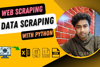 do python web scraping, data scraping and data extraction
