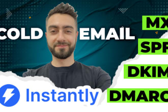 set up dns records and instantly ai for cold email campaigns