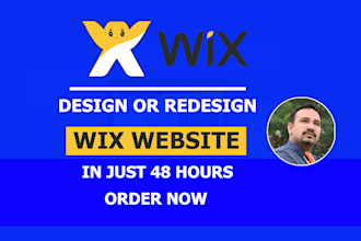 design or redesign professional wix website