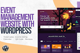 event website, event management, event listing, ticket website on wordpress