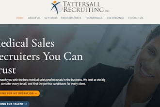 build recruitment website, job board website, staffing website, agency website