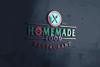 design food, pizza, drink,bakery, cafe and business logo