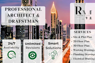 be your expert architect, draftsman for 2d floor plan and house plans in autocad