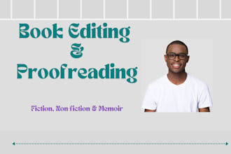 edit and proofread your book and ebook