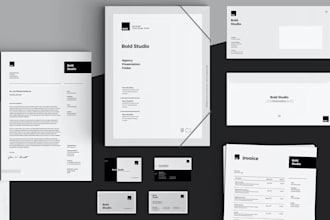 design business card, letterhead and all stationery items