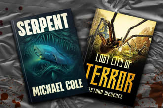 design horror book cover, fantasy book cover, kindle cover