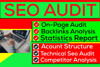 provide expert SEO audit report and competitor analysis