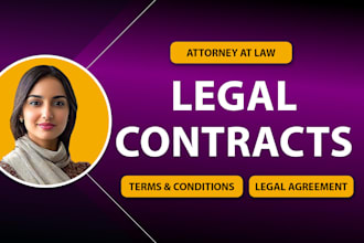 write legal contracts, agreements, nda, motions, application