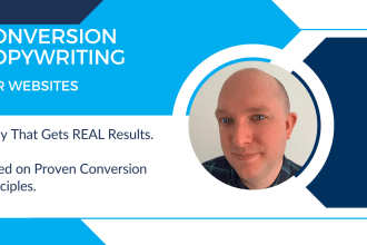 be your copywriter for high conversion website copywriting