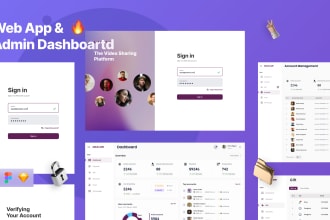 design dashboard, admin panel, and web app with outstanding UI UX in figma