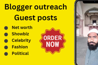 offer showbiz, net worth and celebrity guest posts through blogger outreach