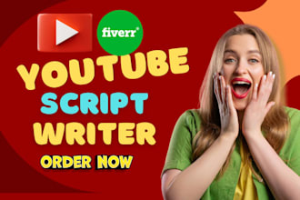 do script writing, youtube script, scriptwriter, video script for your channel